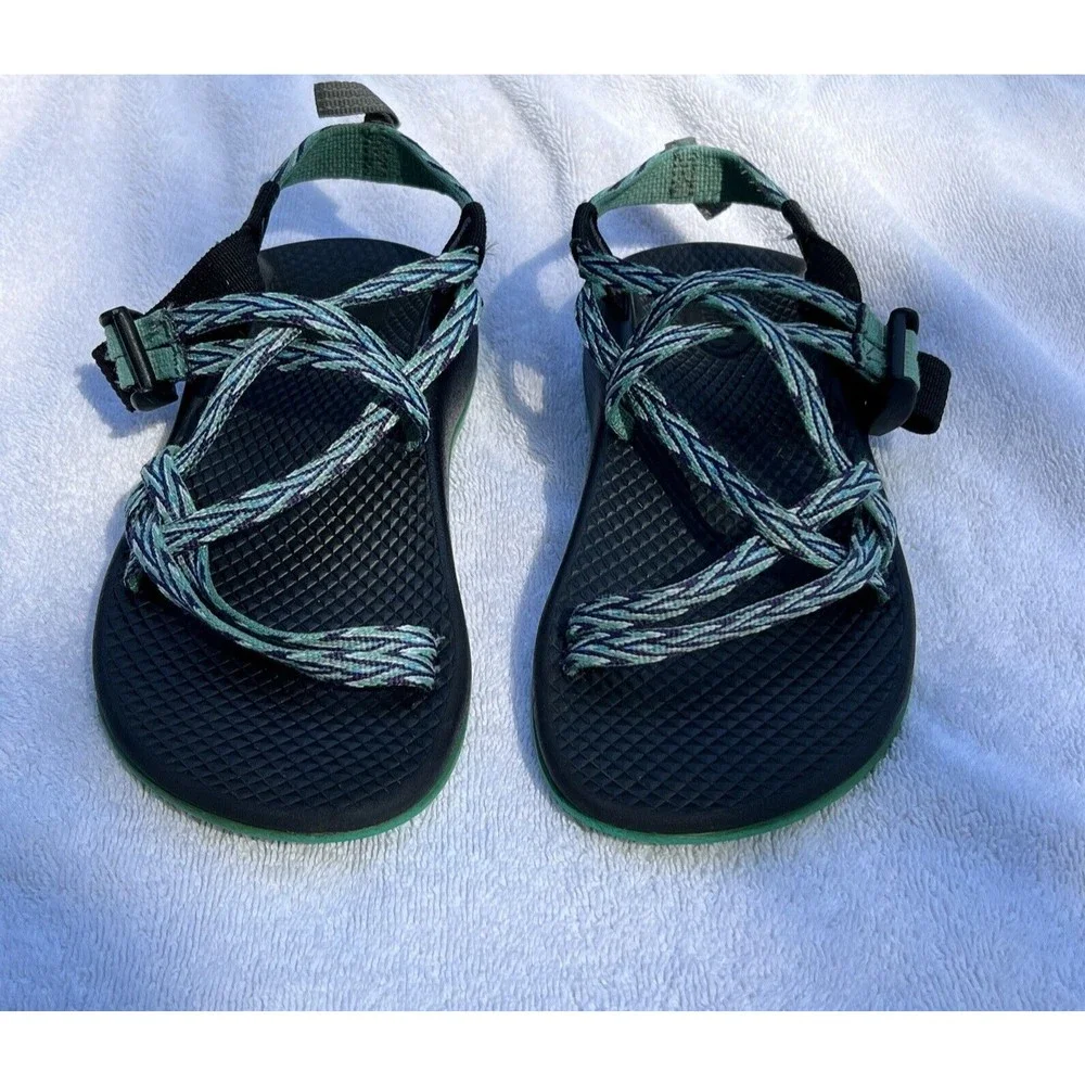 Chaco Sandals Youth Girls Size 2 Green Slip on Strap‎ Shoes Sport Hiking Casual